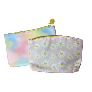 Ipsy Cosmetic Makeup Bag Case Set of 2